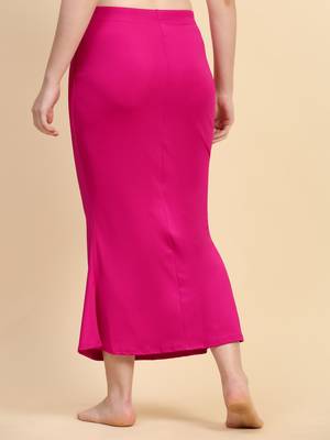 Trendmalls Solid nylon soft  petticoat skirts for women saree silhouette shape wear dress for saree shapewear 2