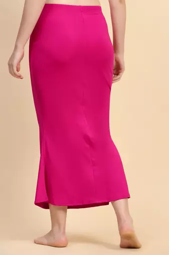 Solid nylon soft  petticoat skirts for women saree silhouette shape wear dress for saree shapewear