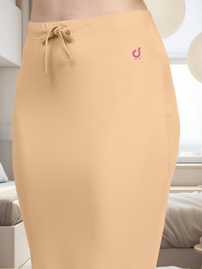 Solid nylon soft  petticoat skirts for women saree silhouette shape wear dress for saree shapewear