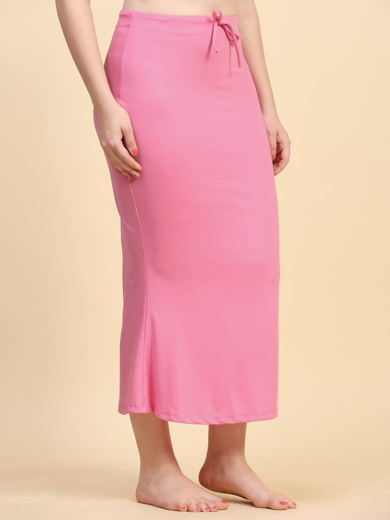 Solid nylon soft  petticoat skirts for women saree silhouette shape wear dress for saree shapewear