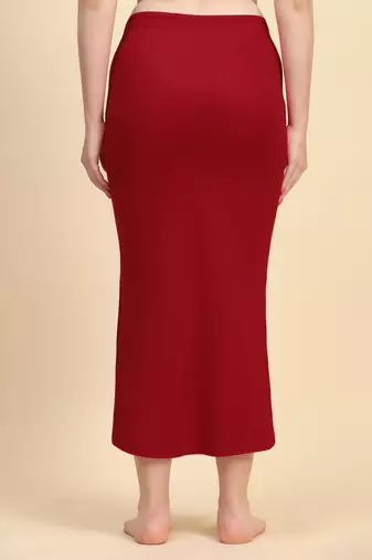Trendmalls Solid nylon soft  petticoat skirts for women saree silhouette shape wear dress for saree shapewear