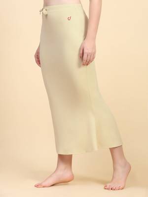 Trendmalls Solid nylon soft  petticoat skirts for women saree silhouette shape wear dress for saree shapewear 2