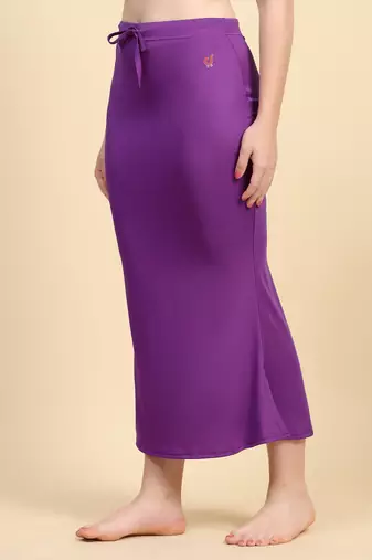 Solid nylon soft  petticoat skirts for women saree silhouette shape wear dress for saree shapewear
