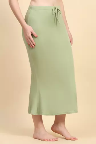 Solid nylon soft  petticoat skirts for women saree silhouette shape wear dress for saree shapewear