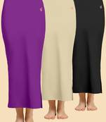 Solid nylon soft  petticoat skirts for women saree silhouette shape wear dress for saree shapewear