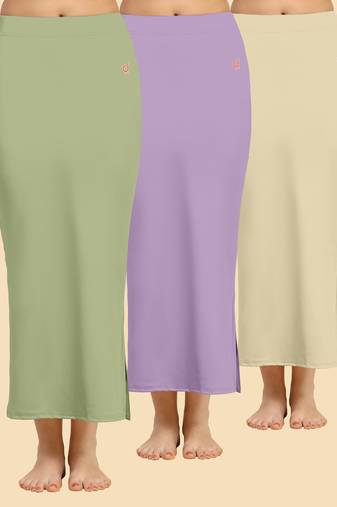 Solid nylon soft  petticoat skirts for women saree silhouette shape wear dress for saree shapewear