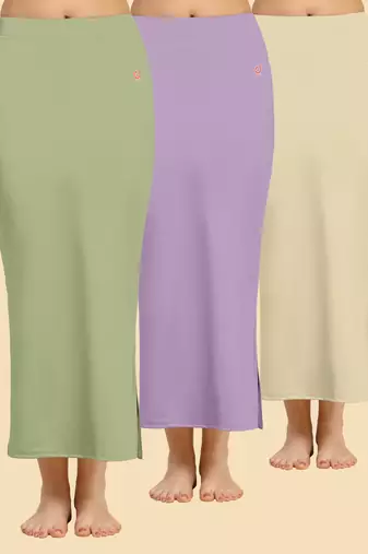Solid nylon soft  petticoat skirts for women saree silhouette shape wear dress for saree shapewear