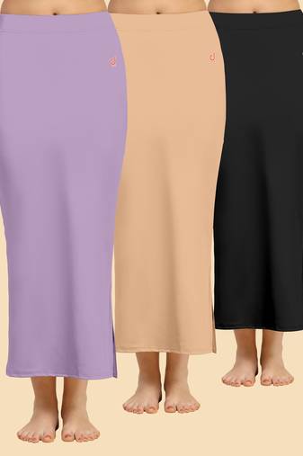 Solid nylon soft  petticoat skirts for women saree silhouette shape wear dress for saree shapewear