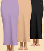 Solid nylon soft  petticoat skirts for women saree silhouette shape wear dress for saree shapewear