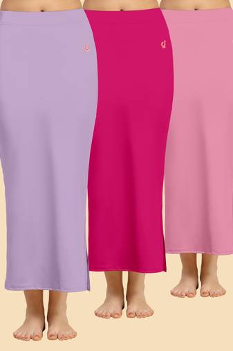Solid nylon soft  petticoat skirts for women saree silhouette shape wear dress for saree shapewear