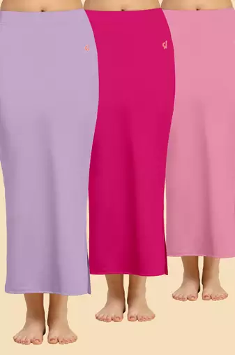 Solid nylon soft  petticoat skirts for women saree silhouette shape wear dress for saree shapewear