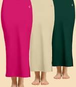 Solid nylon soft  petticoat skirts for women saree silhouette shape wear dress for saree shapewear