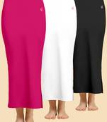 Solid nylon soft  petticoat skirts for women saree silhouette shape wear dress for saree shapewear