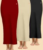 Solid nylon soft  petticoat skirts for women saree silhouette shape wear dress for saree shapewear