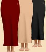 Solid nylon soft  petticoat skirts for women saree silhouette shape wear dress for saree shapewear
