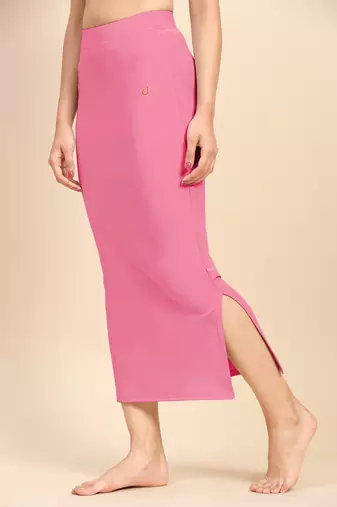 Trendmalls Solid nylon soft  petticoat skirts for women saree silhouette shape wear dress for saree shapewear