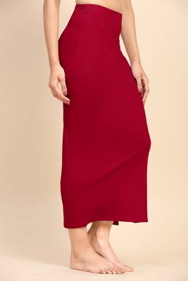 Trendmalls Solid nylon soft  petticoat skirts for women saree silhouette shape wear dress for saree shapewear 2