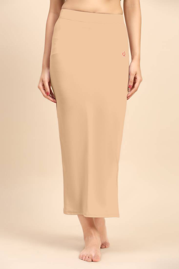 Solid nylon soft  petticoat skirts for women saree silhouette shape wear dress for saree shapewear