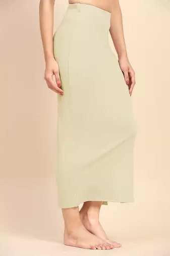 Trendmalls Solid nylon soft  petticoat skirts for women saree silhouette shape wear dress for saree shapewear