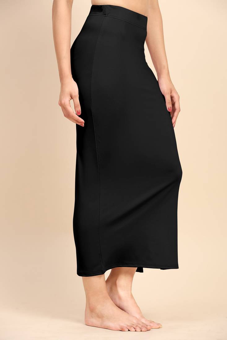 Solid nylon soft  petticoat skirts for women saree silhouette shape wear dress for saree shapewear