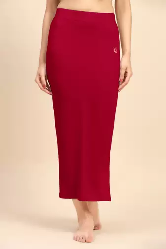 Solid nylon soft  petticoat skirts for women saree silhouette shape wear dress for saree shapewear