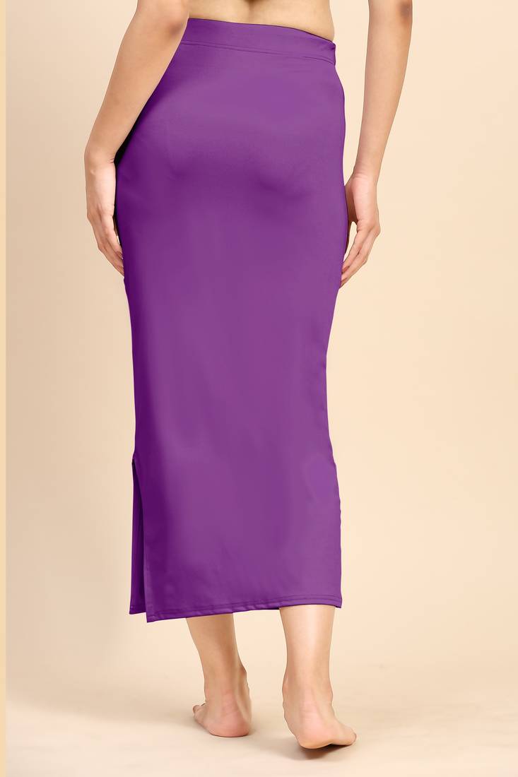 Solid nylon soft  petticoat skirts for women saree silhouette shape wear dress for saree shapewear