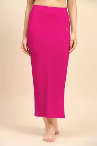 Solid nylon soft  petticoat skirts for women saree silhouette shape wear dress for saree shapewear