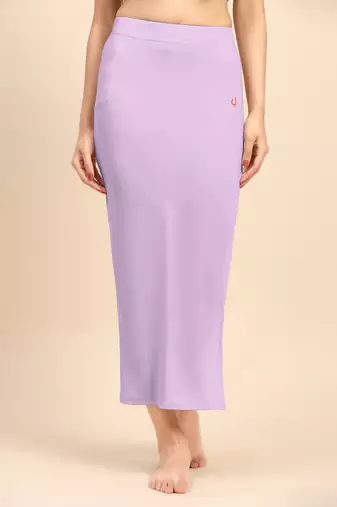 Trendmalls Solid nylon soft  petticoat skirts for women saree silhouette shape wear dress for saree shapewear