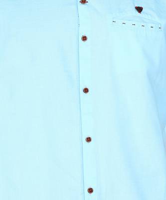 men's mandarin collar linen cotton casual shirt | indowestern shirt for men 4
