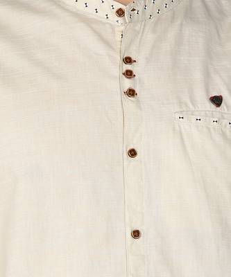 men's mandarin collar linen cotton casual shirt | indowestern shirt for men 4
