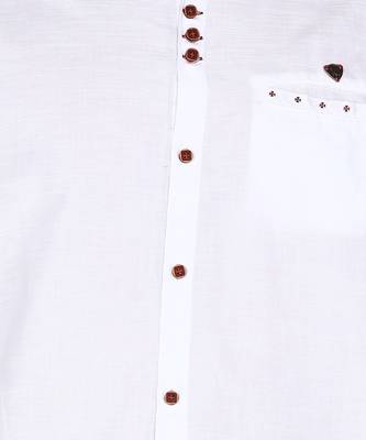 men's mandarin collar linen cotton casual shirt | indowestern shirt for men 4