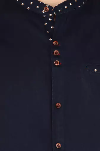 men's mandarin collar linen cotton casual shirt | indowestern shirt for men