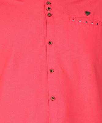 men's linen cotton mandarin collar party casual shirt | indowestern shirt for men 4