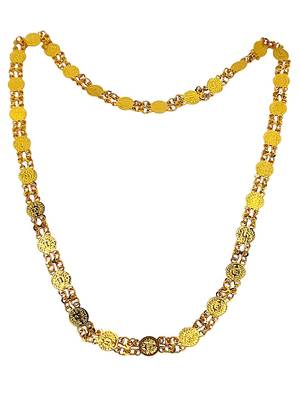gold plated laxmi link necklace gold link necklace chain 1