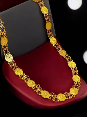 gold plated laxmi link necklace gold link necklace chain 2