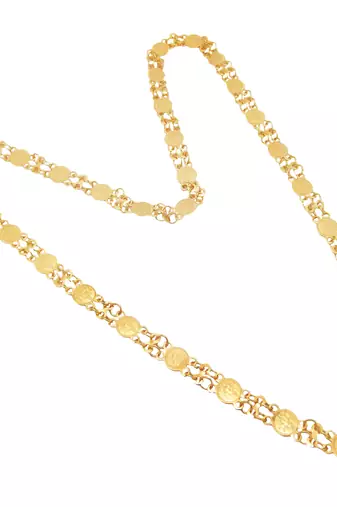 gold plated laxmi link necklace gold link necklace chain