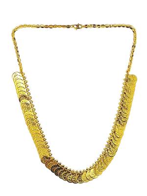  gold plated laxmi coin necklace gold necklace chain 1