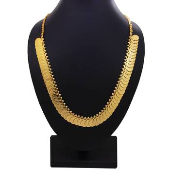  gold plated laxmi coin necklace gold necklace chain 2
