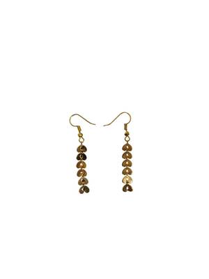 gold plated heart shaped necklace set 2