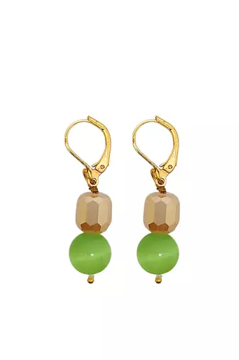 gold plated multicolor beads necklace set