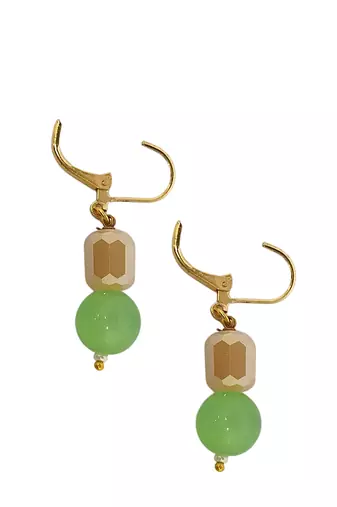gold plated multicolor beads necklace set