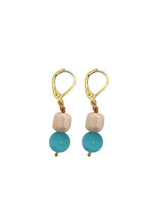 gold-plated multicolor beads long necklace set 4
