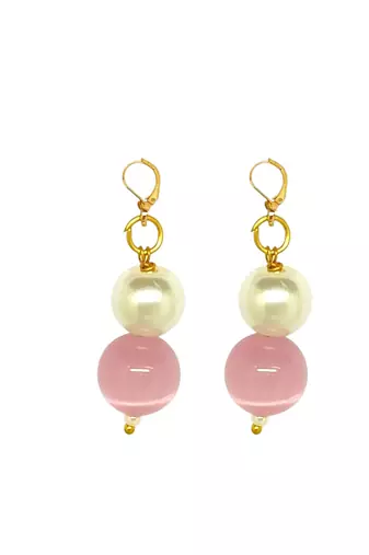 gold plated dainty beads necklace set