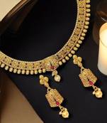Gold-plated traditional necklace set