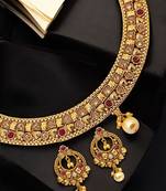 Gold-plated haasli necklace set