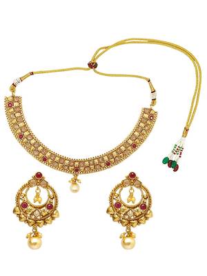 Gold-plated haasli necklace set 2