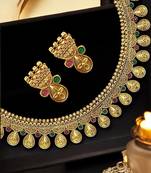 Gold-plated traditional necklace set