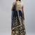 NAVY BLUE ZARI DORI & SEQUINS EMBROIDERED VELVET SEMI STITCHED LEHENGA CHOLI
