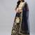 NAVY BLUE ZARI DORI & SEQUINS EMBROIDERED VELVET SEMI STITCHED LEHENGA CHOLI