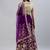 PURPLE ZARI DORI & SEQUINS EMBROIDERED VELVET SEMI STITCHED LEHENGA CHOLI
